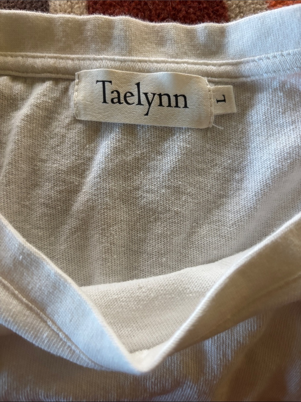 Stitched Cropped, White T-Shirt - Picture 8 of 9